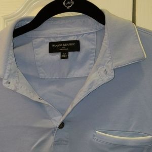 Men's Banana Republic blue dress polo, size M